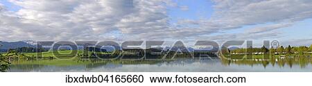 Panorama of the dam crest of the Lech dam, Hochplatte and Ammergebirge, Tegelberg, Sauling and Thannheimer Alps, in Urspring, Upper Bavaria, Bavarian Swabia, Bavaria, Germany, Europe View Large Photo Image Stock Image - Panorama of the dam crest of the Lech dam, Hochplatte and Ammergebirge, Tegelberg, Sauling and Thannheimer Alps, in Urspring, Upper Bavaria, Bavarian Swabia, Bavaria, Germany, Europe. Fotosearch