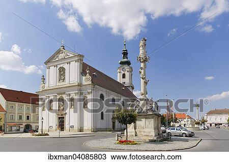 Parish Church of the Holy Trinity in the main square, Bruck an der Leitha, Industrieviertel quarter, Lower Austria, Austria, Europe View Large Photo Image Stock Image - Parish Church of the Holy Trinity in the main square, Bruck an der Leitha, Industrieviertel quarter, Lower Austria, Austria, Europe. Fotosearch