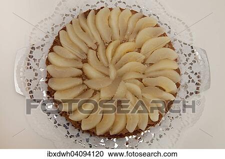 Pear pie or tart View Large Photo Image Stock Image - Pear pie or tart. Fotosearch