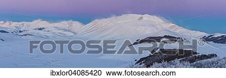 Piano Grande of Castelluccio di Norcia at sunset in winter, Sibillini Mountains National Park, Umbria, Italy, Europe View Large Photo Image Stock Image - Piano Grande of Castelluccio di Norcia at sunset in winter, Sibillini Mountains National Park, Umbria, Italy, Europe. Fotosearch