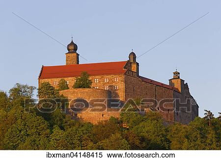 Stock Photography - Plassenburg castle, Kulmbach, Upper Franconia, Franconia, Bavaria, Germany, Europe. Fotosearch