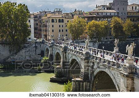 Stock Photography - Ponte Sant'Angelo, Rome, Lazio, Italy, Europe. Fotosearch