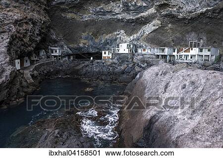 Prois de Candelaria, Cueva de Candelaria, former pirates' and smugglers' nest, near Tijarafe, La Palma, Canary Islands, Spain, Europe View Large Photo Image Stock Image - Prois de Candelaria, Cueva de Candelaria, former pirates' and smugglers' nest, near Tijarafe, La Palma, Canary Islands, Spain, Europe. Fotosearch