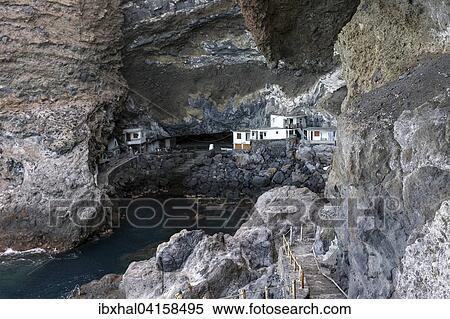 Prois de Candelaria, Cueva de Candelaria, former pirates' and smugglers' nest, near Tijarafe, La Palma, Canary Islands, Spain, Europe View Large Photo Image Stock Photography - Prois de Candelaria, Cueva de Candelaria, former pirates' and smugglers' nest, near Tijarafe, La Palma, Canary Islands, Spain, Europe. Fotosearch
