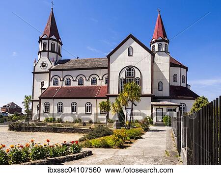 Puerto Varas cathedral, Los Lagos Region, Llanquihue Province, Chile, South America View Large Photo Image Stock Image - Puerto Varas cathedral, Los Lagos Region, Llanquihue Province, Chile, South America. Fotosearch
