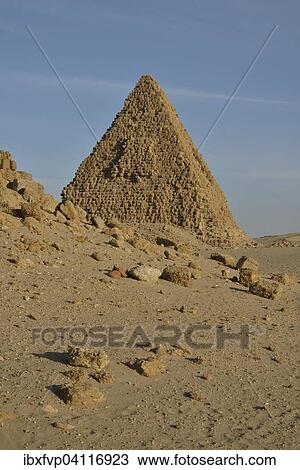 Stock Image - Pyramid in Nuri, Northern, Nubia, Sudan, Africa. Fotosearch