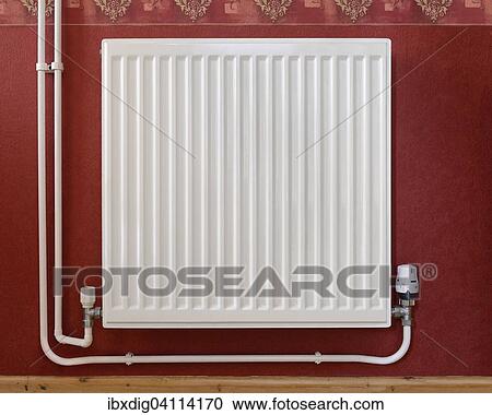Radiator, part of a home central heating system View Large Photo Image Stock Image - Radiator, part of a home central heating system. Fotosearch