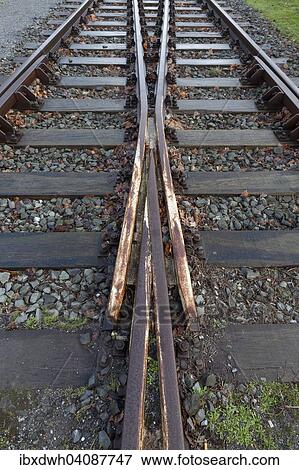 Railway tracks, Duisburg-Nord Landscape Park, a former steel works, Ruhr Area, North Rhine-Westphalia, Germany, Europe View Large Photo Image Stock Photo - Railway tracks, Duisburg-Nord Landscape Park, a former steel works, Ruhr Area, North Rhine-Westphalia, Germany, Europe. Fotosearch