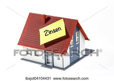 Real estate symbol, home financing interest, German language View Large Photo Image Stock Image - Real estate symbol, home financing interest, German language. Fotosearch