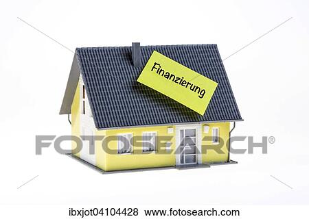 Real estate symbol, home financing, German language View Large Photo Image Stock Photo - Real estate symbol, home financing, German language. Fotosearch