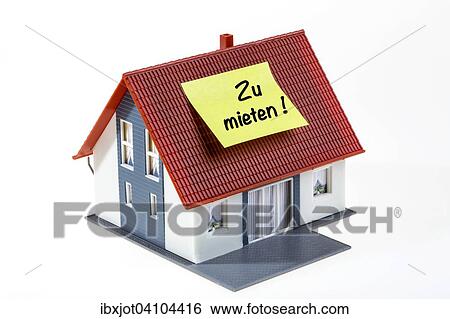 Real estate symbol, house for rent, German language View Large Photo Image Stock Photograph - Real estate symbol, house for rent, German language. Fotosearch