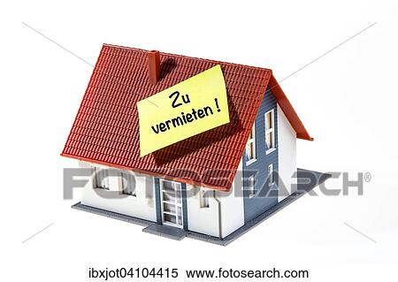 Real estate symbol, house to be rented, German language View Large Photo Image Stock Photography - Real estate symbol, house to be rented, German language. Fotosearch
