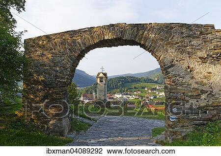 Red Gate, Spitz an der Donau, Wachau valley, Waldviertel, Lower Austria, Austria, Europe View Large Photo Image Stock Image - Red Gate, Spitz an der Donau, Wachau valley, Waldviertel, Lower Austria, Austria, Europe. Fotosearch