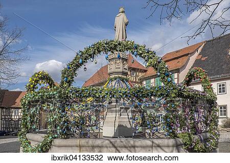 Regiomontanus fountain, Osterbrunnen, Konigsberg, Lower Franconia, Bavaria, Germany, Europe View Large Photo Image Stock Image - Regiomontanus fountain, Osterbrunnen, Konigsberg, Lower Franconia, Bavaria, Germany, Europe. Fotosearch