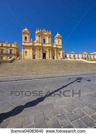 Restored baroque church, Noto Cathedral, Noto, Val di Noto, UNESCO World Heritage Site, Province of Syracuse, Sicily, Italy, Europe View Large Photo Image Stock Image - Restored baroque church, Noto Cathedral, Noto, Val di Noto, UNESCO World Heritage Site, Province of Syracuse, Sicily, Italy, Europe. Fotosearch