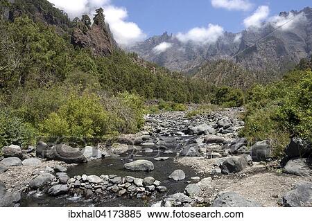 Rio Taburiente, Caldera de Taburiente National Park, La Palma, Canary Islands, Spain, Europe View Large Photo Image Stock Photography - Rio Taburiente, Caldera de Taburiente National Park, La Palma, Canary Islands, Spain, Europe. Fotosearch