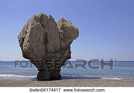 Rock, beach of Preveli, Crete, Greece, Europe View Large Photo Image Stock Photo - Rock, beach of Preveli, Crete, Greece, Europe. Fotosearch