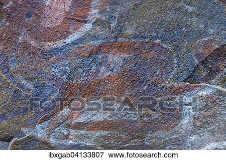 Rock painting in a ceremonial cave, Ana Kai Tangata, Hanga Roa, Rapa Nui National Park, Unesco World Heritage Site, Easter Island, Chile, South America View Large Photo Image Stock Photo - Rock painting in a ceremonial cave, Ana Kai Tangata, Hanga Roa, Rapa Nui National Park, Unesco World Heritage Site, Easter Island, Chile, South America. Fotosearch