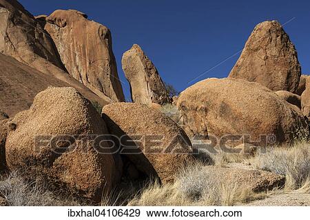 Rocks and boulders, Spitzkoppe, Damaraland, Namibia, Africa View Large Photo Image Stock Photo - Rocks and boulders, Spitzkoppe, Damaraland, Namibia, Africa. Fotosearch