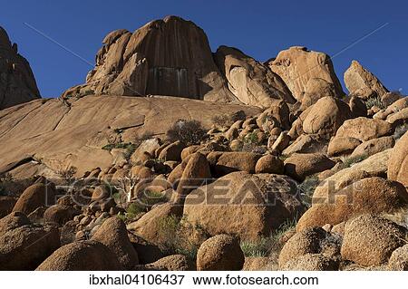 Stock Photo - Rocks and boulders, Spitzkoppe, Damaraland, Namibia, Africa. Fotosearch