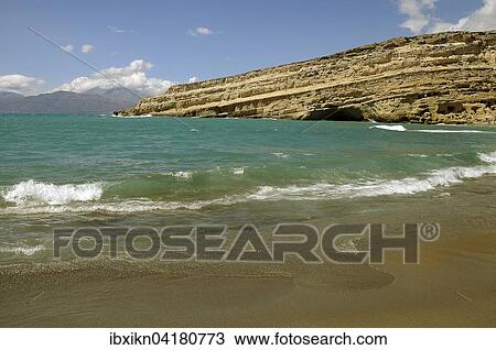 Rocks on the beach of Matala, south coast, Crete, Greece, Europe View Large Photo Image Stock Image - Rocks on the beach of Matala, south coast, Crete, Greece, Europe. Fotosearch