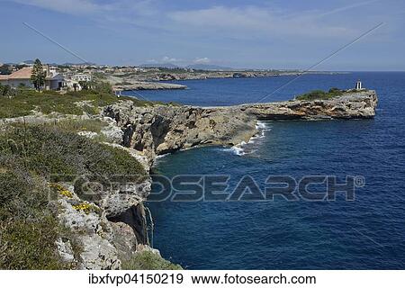 Rocky coast, near Porto Cristo, Morro de Sa Carabassa, Majorca, Balearic Islands, Spain, Europe View Large Photo Image Stock Photo - Rocky coast, near Porto Cristo, Morro de Sa Carabassa, Majorca, Balearic Islands, Spain, Europe. Fotosearch
