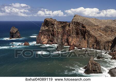 Rocky coast, Ponta de Sao Lourenco, Madeira, Portugal, Europe View Large Photo Image Stock Photo - Rocky coast, Ponta de Sao Lourenco, Madeira, Portugal, Europe. Fotosearch