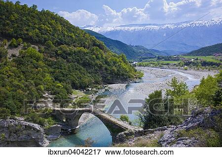 Roman bridge of Benja across river Shkumbin, Balkan, Albania, Europe View Large Photo Image Stock Photo - Roman bridge of Benja across river Shkumbin, Balkan, Albania, Europe. Fotosearch