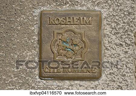 Rosheim Cite novels sign on a wall in the historic centre of Rosheim, Bas-Rhin, Alsace, France, Europe View Large Photo Image Stock Image - Rosheim Cite novels sign on a wall in the historic centre of Rosheim, Bas-Rhin, Alsace, France, Europe. Fotosearch