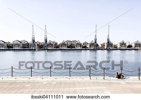 Royal Victoria Dock on the River Thames, London, England, United Kingdom, Europe View Large Photo Image Stock Image - Royal Victoria Dock on the River Thames, London, England, United Kingdom, Europe. Fotosearch