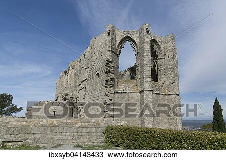 Ruined Cathedral of St. Felix, near Gigean, Languedoc-Roussillon, France, Europe View Large Photo Image Stock Image - Ruined Cathedral of St. Felix, near Gigean, Languedoc-Roussillon, France, Europe. Fotosearch