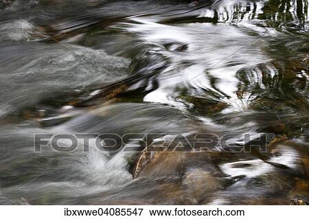 Stock Photo - Running water, Mondseeland region, Salzkammergut, Upper Austria, Austria, Europe. Fotosearch