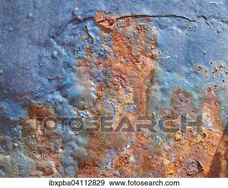 Rusted metal plate, chipped blue paint View Large Photo Image Stock Photo - Rusted metal plate, chipped blue paint. Fotosearch