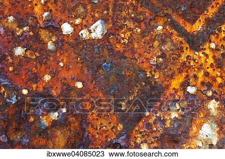 Stock Image - Rusty iron wall of a shipwreck near Gytheio, Peloponnese, Greece, Europe. Fotosearch