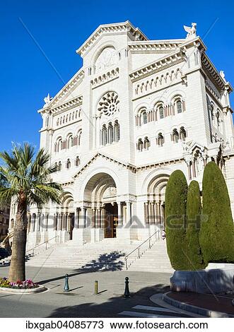 Stock Image - Saint Nicholas Cathedral, Cathedrale Notre-Dame-Immaculee or Monaco Cathedral, Monaco, Europe. Fotosearch