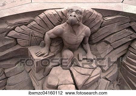 Sandstone sculpture of a chimera on the Place du Chateau, Strasbourg, Alsace, France, Europe View Large Photo Image Stock Image - Sandstone sculpture of a chimera on the Place du Chateau, Strasbourg, Alsace, France, Europe. Fotosearch