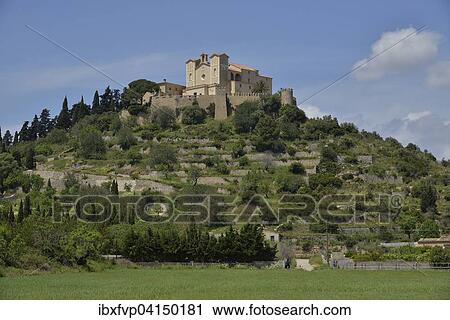 Stock Image - Santuari de Sant Salvador fortress, Arta, Majorca, Balearic Islands, Spain, Europe. Fotosearch