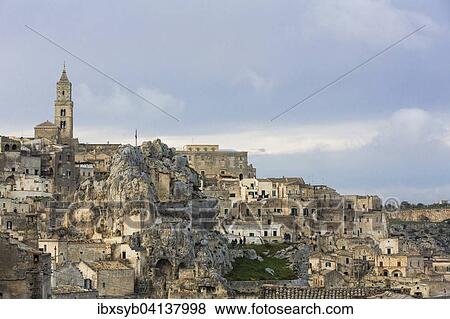 Sassi di Matera, Matera, Italy, Europe View Large Photo Image Stock Photo - Sassi di Matera, Matera, Italy, Europe. Fotosearch