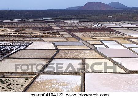 Sea salt production, salt pans of Janubio Salinas de Janubio, Lanzarote, Canary Islands, Spain, Europe View Large Photo Image Stock Image - Sea salt production, salt pans of Janubio Salinas de Janubio, Lanzarote, Canary Islands, Spain, Europe. Fotosearch