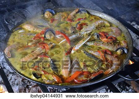 Seafood paella, Majorca, Balearic Islands, Spain, Europe View Large Photo Image Stock Image - Seafood paella, Majorca, Balearic Islands, Spain, Europe. Fotosearch