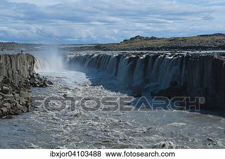 Stock Photo - Selfoss, Jokulsa Fjollum, Jokulsargljufur National Park, Iceland, Europe. Fotosearch