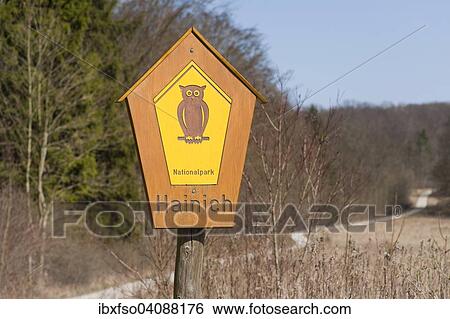 Sign with the lettering Nationalpark Hainich, Hainich National Park, Thuringia, Germany, Europe View Large Photo Image Stock Photograph - Sign with the lettering Nationalpark Hainich, Hainich National Park, Thuringia, Germany, Europe. Fotosearch