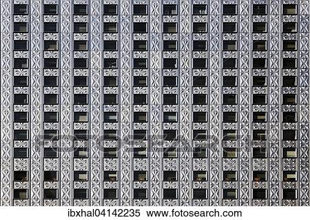 Silver facade of a skyscraper, Manhattan, New York, USA View Large Photo Image Stock Photography - Silver facade of a skyscraper, Manhattan, New York, USA. Fotosearch
