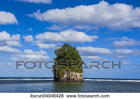 Single Rock, Coconut Point, Tutuila, American Samoa, Oceania View Large Photo Image Stock Photo - Single Rock, Coconut Point, Tutuila, American Samoa, Oceania. Fotosearch