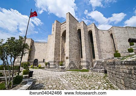 Stock Photograph - Skanderbeg Museum, Kruja, Albania, Europe. Fotosearch
