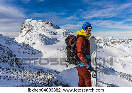 Ski mountaineer in front of the summit of Mt Hochkonig, 2, 941m, Berchtesgaden Alps, Austria, Europe View Large Photo Image Stock Image - Ski mountaineer in front of the summit of Mt Hochkonig, 2, 941m, Berchtesgaden Alps, Austria, Europe. Fotosearch