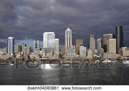 Skyline of Seattle, Washington, United States, North America View Large Photo Image Stock Image - Skyline of Seattle, Washington, United States, North America. Fotosearch