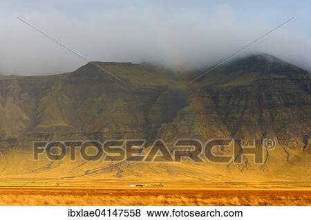 Small farm under the rainbow, Borgarbyggo, Vesturland, Iceland, Europe View Large Photo Image Stock Photo - Small farm under the rainbow, Borgarbyggo, Vesturland, Iceland, Europe. Fotosearch