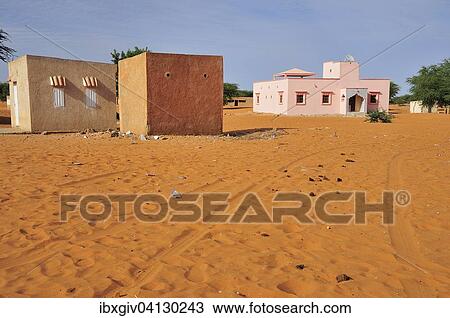 Small village in the desert, in Rosso, Trarza Region, Mauritania, Africa View Large Photo Image Stock Image - Small village in the desert, in Rosso, Trarza Region, Mauritania, Africa. Fotosearch