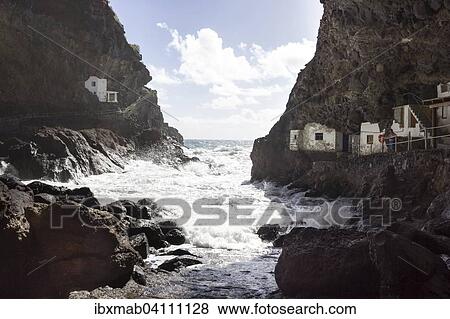 Smugglers' Cove, Smugglers' Nest, the open sea at the back, near Tijarafe, La Palma, Canary Islands, Spain, Europe View Large Photo Image Stock Photo - Smugglers' Cove, Smugglers' Nest, the open sea at the back, near Tijarafe, La Palma, Canary Islands, Spain, Europe. Fotosearch